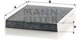 Mann-filter Filtru, aer habitaclu MANN-FILTER CUK 2533-2 (CUK 2533-2)