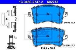 ATE set placute frana, frana disc ATE 13.0460-2747.2 (13.0460-2747.2)