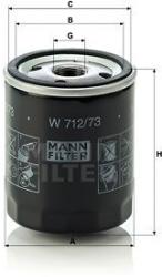 Mann-filter Filtru ulei MANN-FILTER W 712/73 (W 712/73) - automobilus