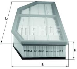 MAHLE Filtru aer MAHLE LX 2067 (LX 2067) - automobilus