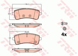 TRW set placute frana, frana disc TRW GDB2079 (GDB2079) - automobilus