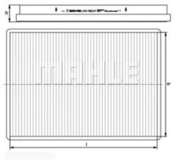 MAHLE Filtru, aer habitaclu MAHLE LA 44 (LA 44)