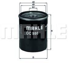 MAHLE Filtru ulei MAHLE OC 986 (OC 986) - automobilus