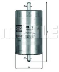 MAHLE filtru combustibil MAHLE KL 9 (KL 9) - automobilus