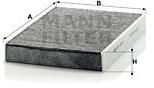 Mann-filter Filtru, aer habitaclu MANN-FILTER CUK 2743 (CUK 2743)