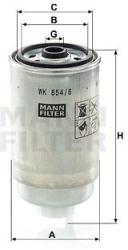 Mann-filter filtru combustibil MANN-FILTER WK 854/6 (WK 854/6) - automobilus
