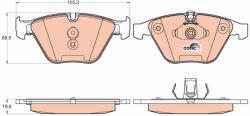 TRW set placute frana, frana disc TRW GDB2021 - automobilus