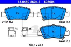 ATE set placute frana, frana disc ATE 13.0460-5604.2 (13.0460-5604.2)