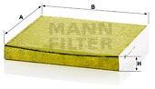 Mann-filter Filtru, aer habitaclu MANN-FILTER FreciousPlus FP 2358 (FP 2358)