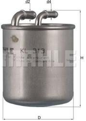 MAHLE filtru combustibil MAHLE KL 313 - automobilus