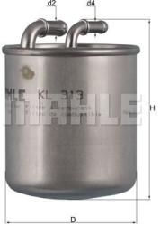 MAHLE filtru combustibil MAHLE KL 313 (KL 313) - automobilus