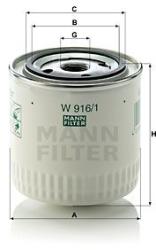 Mann-filter Filtru ulei MANN-FILTER W 916/1 - automobilus
