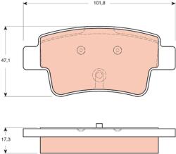 TRW set placute frana, frana disc TRW GDB1714 - automobilus