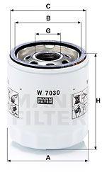 Mann-filter Filtru ulei MANN-FILTER W 7030 (W 7030) - automobilus
