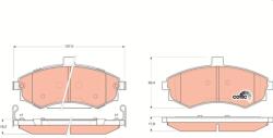 TRW set placute frana, frana disc TRW COTEC GDB3378 (GDB3378)