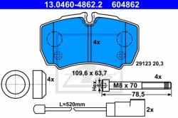 ATE set placute frana, frana disc ATE 13.0460-4862.2 (13.0460-4862.2)