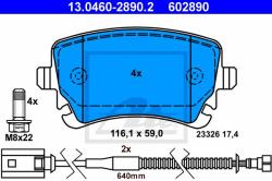 ATE set placute frana, frana disc ATE 13.0460-2890.2 (13.0460-2890.2)