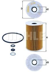 MAHLE Filtru ulei MAHLE OX 351D (OX 351D) - automobilus