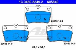 ATE set placute frana, frana disc ATE 13.0460-5849.2 (13.0460-5849.2)