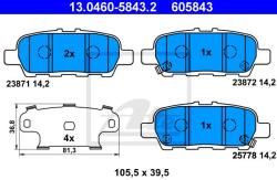 ATE set placute frana, frana disc ATE 13.0460-5843.2 (13.0460-5843.2)