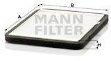 Mann-filter Filtru, aer habitaclu MANN-FILTER CUK 2424 (CUK 2424)