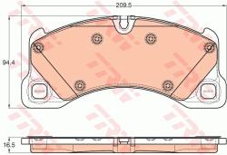 TRW set placute frana, frana disc TRW GDB1969 - automobilus