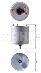 MAHLE filtru combustibil MAHLE KL 788 (KL 788) - automobilus