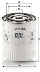 Mann-filter Filtru ulei MANN-FILTER W 930/20 (W 930/20) - automobilus