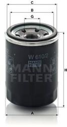 Mann-filter Filtru ulei MANN-FILTER W 610/2 (W 610/2) - automobilus