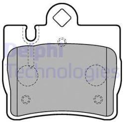 DELPHI set placute frana, frana disc DELPHI LP1697 (LP1697)