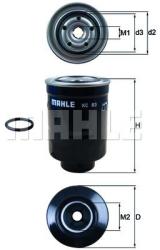 MAHLE filtru combustibil MAHLE KC 83D (KC 83D) - automobilus