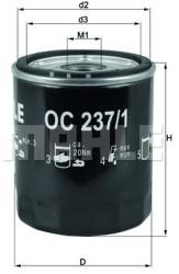 MAHLE Filtru ulei MAHLE OC 237/1 (OC 237/1) - automobilus