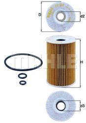MAHLE Filtru ulei MAHLE OX 388D (OX 388D) - automobilus
