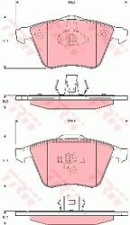 TRW set placute frana, frana disc TRW COTEC GDB1607 (GDB1607)