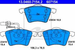 ATE set placute frana, frana disc ATE 13.0460-7154.2 (13.0460-7154.2)