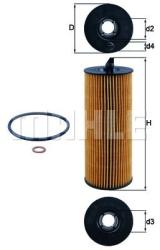MAHLE Filtru ulei MAHLE OX 361/4D (OX 361/4D) - automobilus