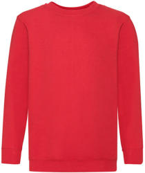 Fruit of the Loom Gyerek Pulóver Hosszú ujjú Fruit of the Loom Classic Set-In Sweat Kids - 164 (14-15), Piros