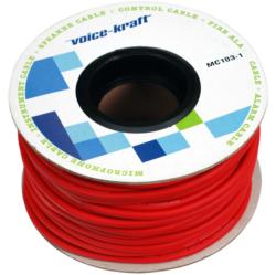 Voice-Kraft ROLLMC103-1 Gitárkábel, piros