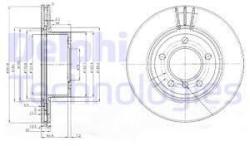 DELPHI Disc frana DELPHI BG3900C (BG3900C) - automobilus