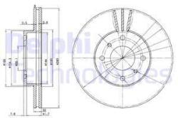 DELPHI Disc frana DELPHI BG3596 (BG3596) - automobilus