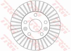TRW Disc frana TRW DF6200 (DF6200) - automobilus