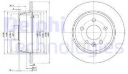 DELPHI Disc frana DELPHI BG3241 (BG3241) - automobilus