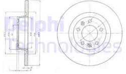 DELPHI Disc frana DELPHI BG4085 (BG4085) - automobilus