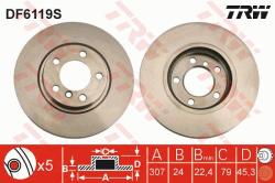 TRW Disc frana TRW SINGLE DF6119S (DF6119S)
