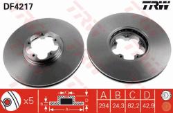 TRW Disc frana TRW DF4217 (DF4217) - automobilus