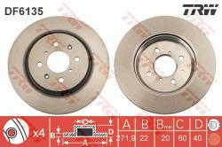 TRW Disc frana TRW DF6135 (DF6135) - automobilus