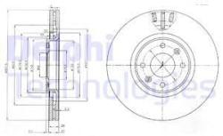 DELPHI Disc frana DELPHI BG4002 (BG4002) - automobilus
