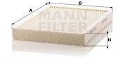 Mann-filter Filtru, aer habitaclu MANN-FILTER CU 31 001 (CU 31 001)