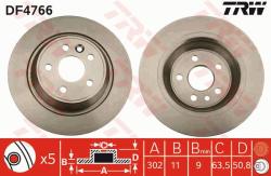 TRW Disc frana TRW DF4766 (DF4766) - automobilus