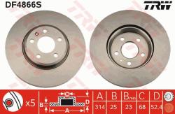 TRW Disc frana TRW SINGLE DF4866S (DF4866S)